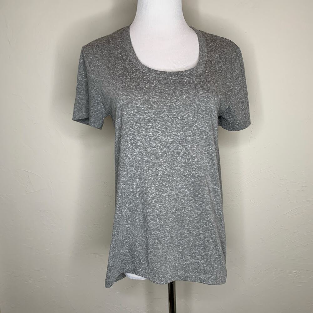 Baldwin Gray Scoop Neck T Shirt Gray Sz XS